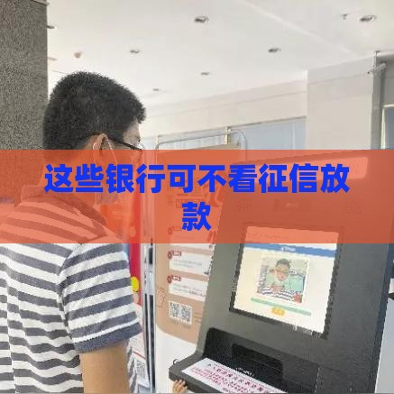 这些银行可不看征信放款