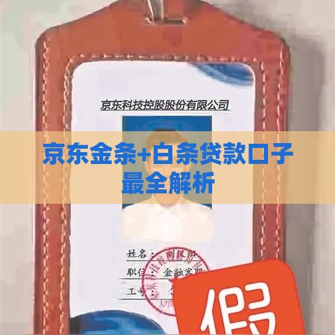 京东金条+白条贷款口子最全解析