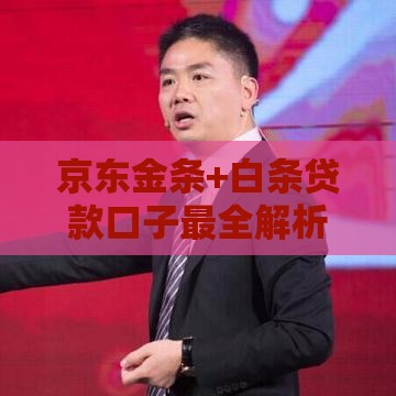 京东金条+白条贷款口子最全解析