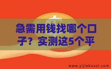 急需用钱找哪个口子？实测这5个平台下款率高、容易通过！