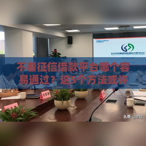 不看征信借款平台哪个容易通过？这5个方法或许能帮你应急！
