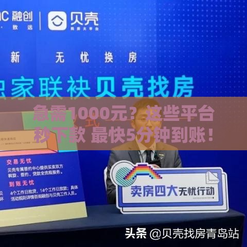 急需1000元？这些平台秒下款 最快5分钟到账！