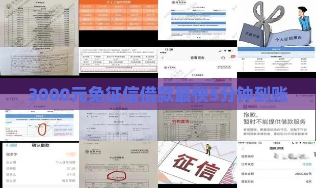 3000元免征信借款最快5分钟到账