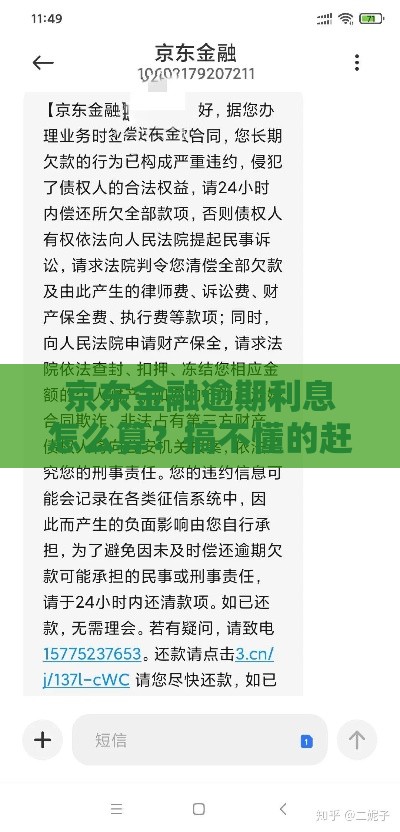 京东金融逾期利息怎么算？搞不懂的赶紧看！