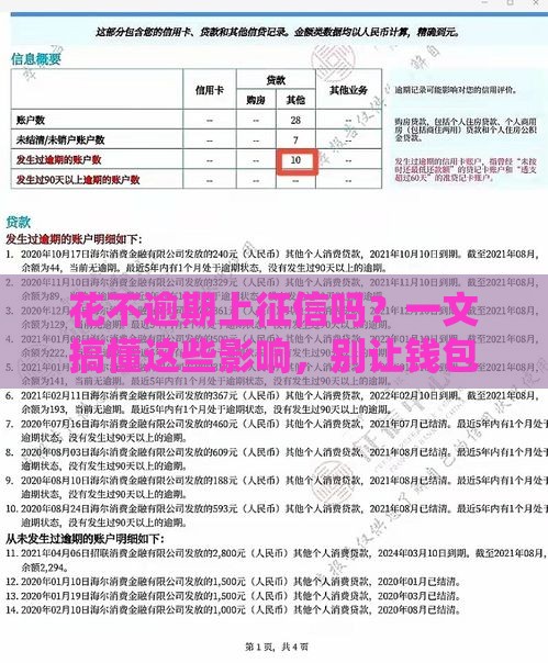花不逾期上征信吗？一文搞懂这些影响，别让钱包吃亏！