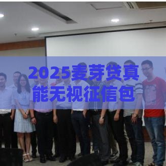 2025麦芽贷真能无视征信包下款？实测三大隐藏风险！