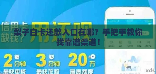 梨子白卡还款入口在哪？手把手教你找靠谱渠道！