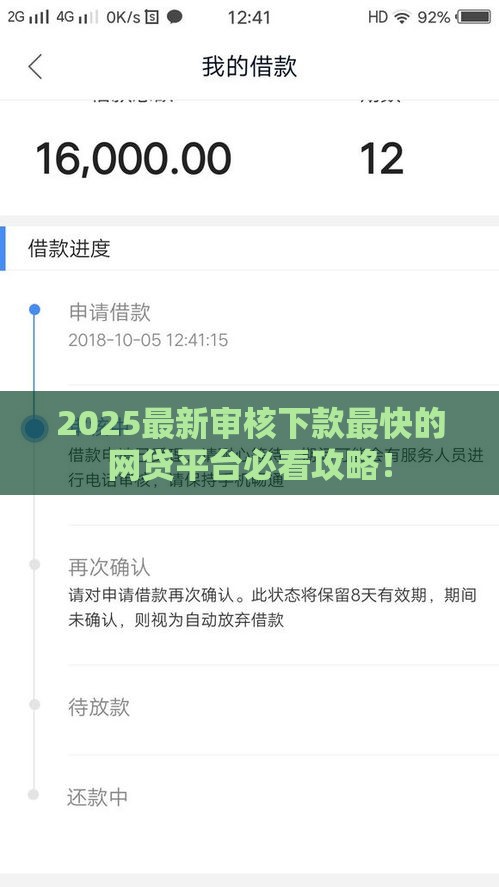 2025最新审核下款最快的网贷平台必看攻略！