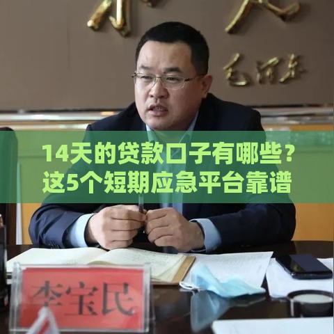 14天的贷款口子有哪些？这5个短期应急平台靠谱推荐