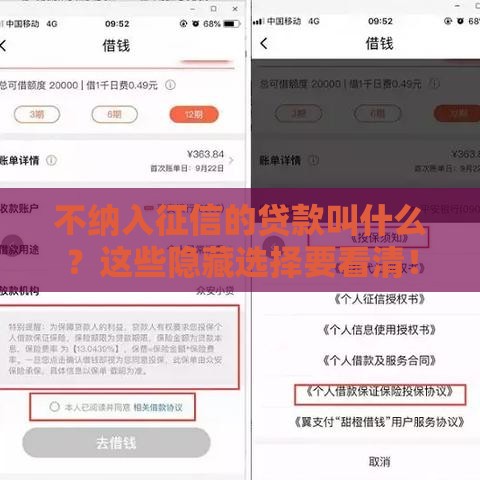 不纳入征信的贷款叫什么？这些隐藏选择要看清！