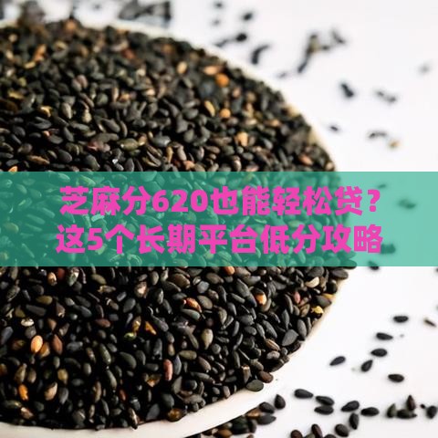 芝麻分620也能轻松贷？这5个长期平台低分攻略，省心又靠谱！