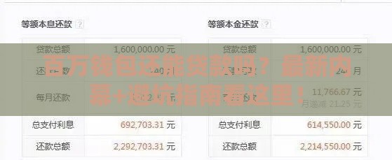 百万钱包还能贷款吗？最新内幕+避坑指南看这里！