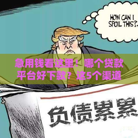 急用钱看这里！哪个贷款平台好下款？这5个渠道通过率高又靠谱