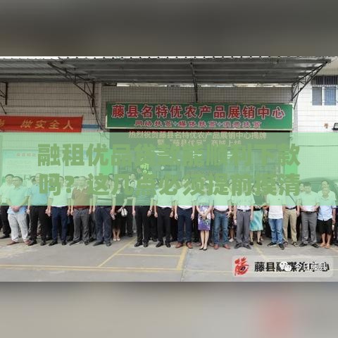 融租优品贷款能顺利下款吗?这几点必须提前摸清! 融租优品贷款能顺利下款吗?这几点必须提前摸清!