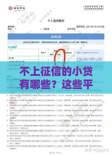 不上征信的小贷有哪些？这些平台靠谱吗？避坑指南来了！