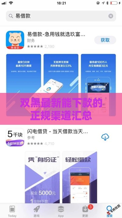 双黑最新能下款的正规渠道汇总