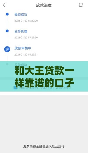 和大王贷款一样靠谱的口子老哥亲测