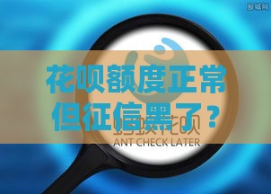 花呗额度正常但征信黑了？答案可能和你想的不一样