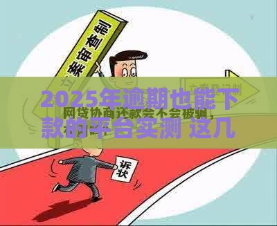 2025年逾期也能下款的平台实测 这几个渠道真靠谱