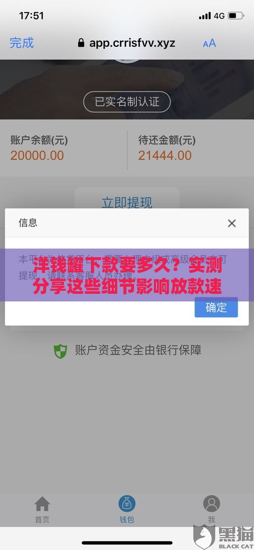 洋钱罐下款要多久？实测分享这些细节影响放款速度！
