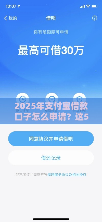 2025年支付宝借款口子怎么申请？这5步必须看！