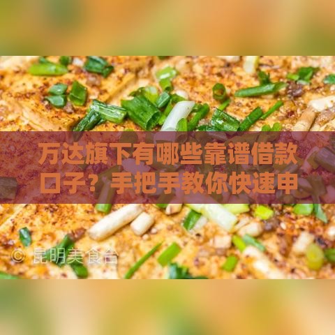 万达旗下有哪些靠谱借款口子？手把手教你快速申请贷款！