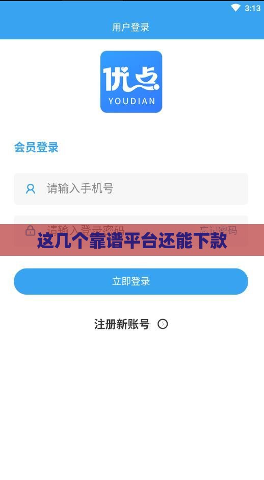 这几个靠谱平台还能下款
