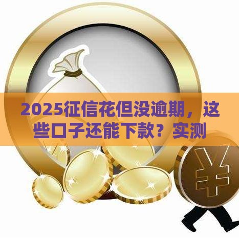 2025征信花但没逾期，这些口子还能下款？实测推荐！
