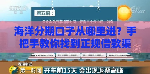 海洋分期口子从哪里进？手把手教你找到正规借款渠道！