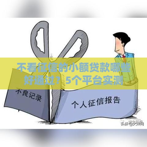 不看征信的小额贷款哪些好通过？5个平台实测