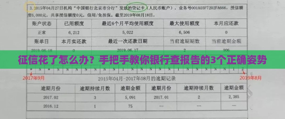 征信花了怎么办？手把手教你银行查报告的3个正确姿势