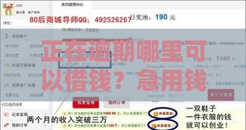 正在逾期哪里可以借钱？急用钱还能借到吗？试试这3招！