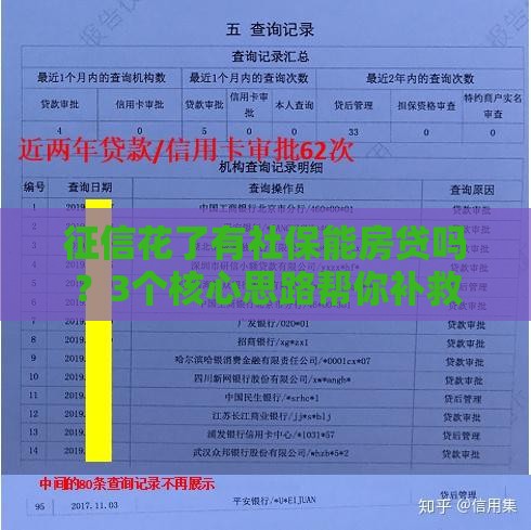 征信花了有社保能房贷吗？3个核心思路帮你补救