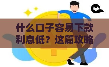 什么口子容易下款利息低？这篇攻略别错过
