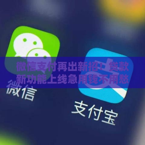 微信支付再出新招！贷款新功能上线急用钱不用愁