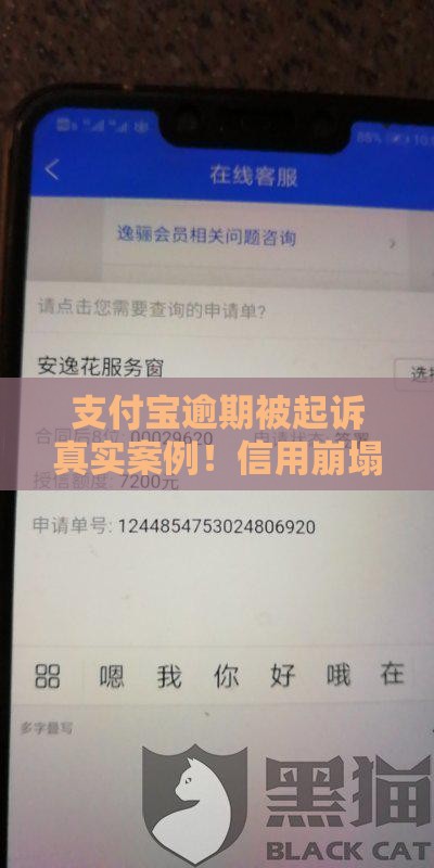 支付宝逾期被起诉真实案例！信用崩塌后果多严重？