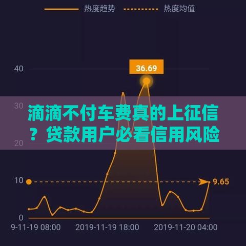 滴滴不付车费真的上征信？贷款用户必看信用风险