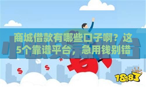 商城借款有哪些口子啊？这5个靠谱平台，急用钱别错过！