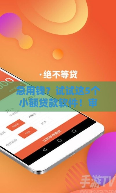 急用钱？试试这5个小额贷款软件！审核快、利率低、到账稳