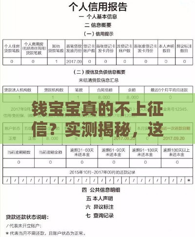 钱宝宝真的不上征信？实测揭秘，这些细节你可能没想到！