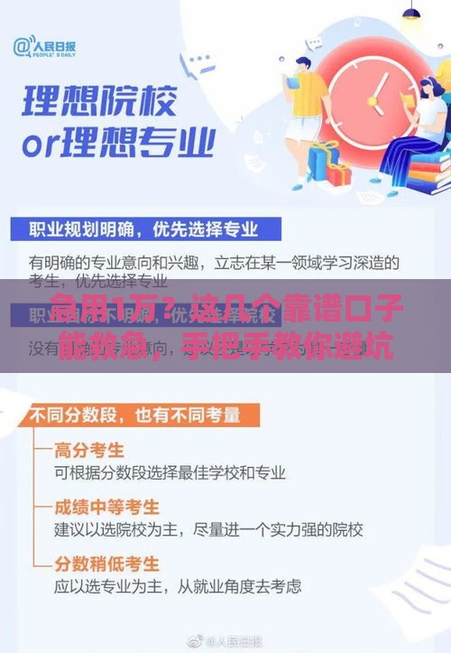 急用1万？这几个靠谱口子能救急，手把手教你避坑！