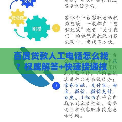 百度贷款人工电话怎么找？权威解答+快速接通技巧