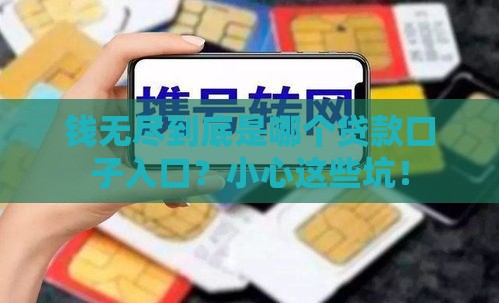 钱无尽到底是哪个贷款口子入口？小心这些坑！