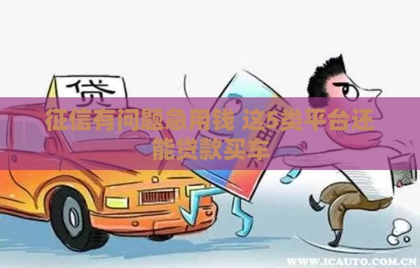 征信有问题急用钱 这5类平台还能贷款买车