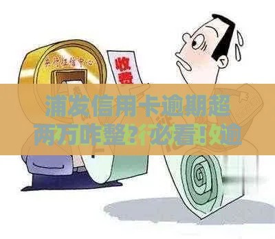 浦发信用卡逾期超两万咋整？必看！逾期协商技巧全解析