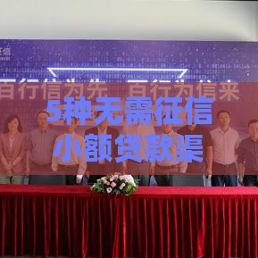 5种无需征信小额贷款渠道，最快当天到账