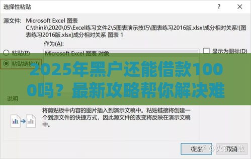 2025年黑户还能借款1000吗？最新攻略帮你解决难题！