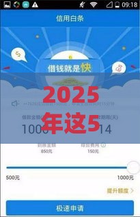 2025年这5类平台放款快、审核松真实测评