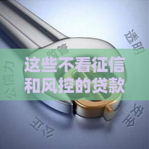 这些不看征信和风控的贷款口子靠谱吗？