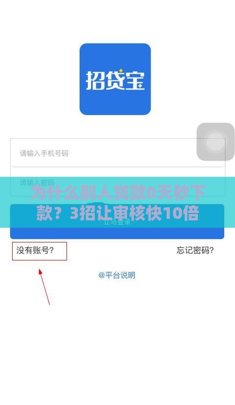 为什么别人贷款0天秒下款？3招让审核快10倍